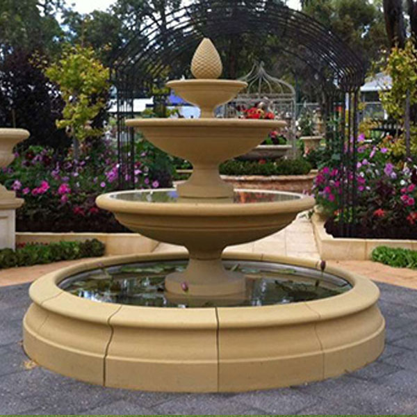 Virgin Mary Water Fountain for Outdoor Spaces
