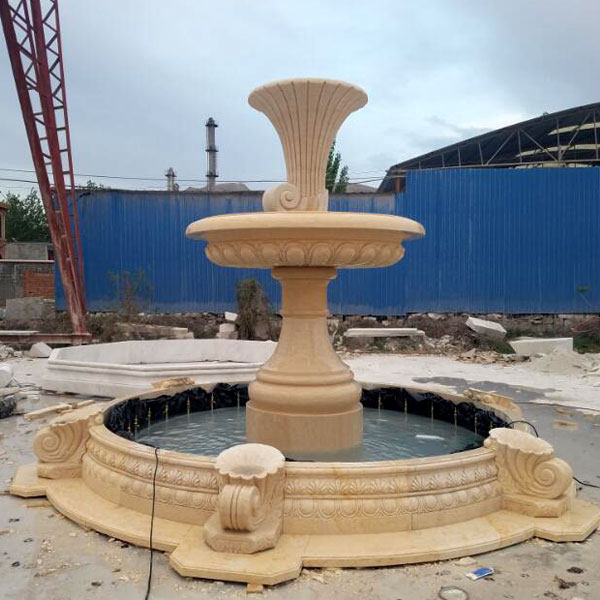 Virgin Mary Water Fountain for Outdoor Spaces