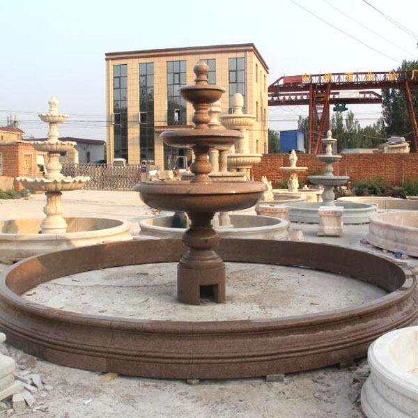 Contemporary stone four tier fountain for sale