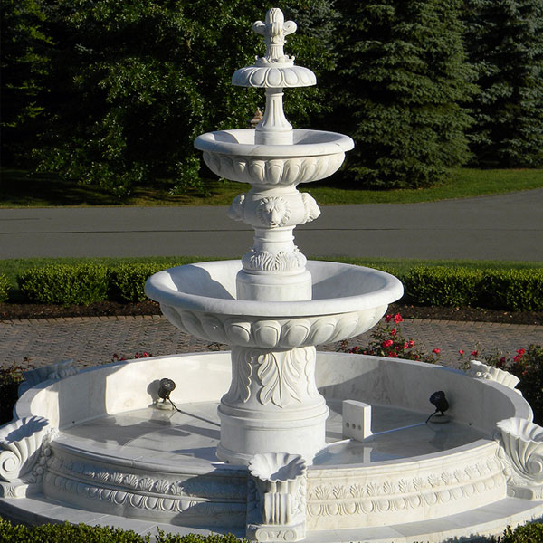 Contemporary in spanish four tier fountain for sale