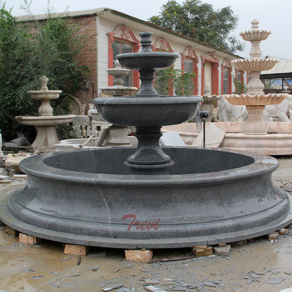 Contemporary backyard round water fountain for sale