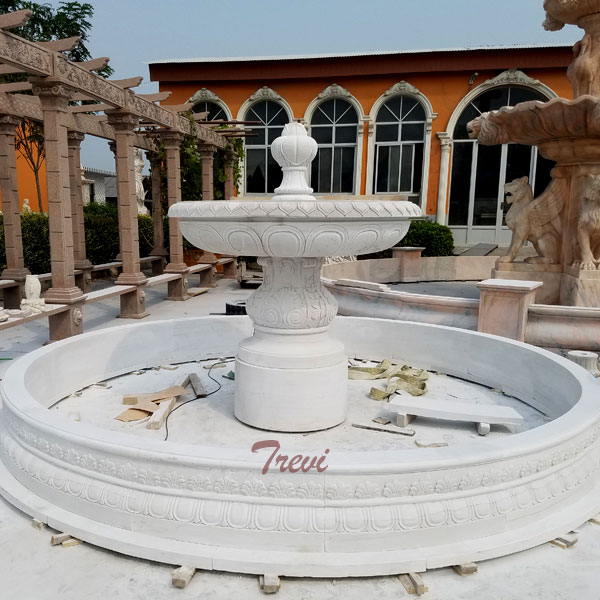 Homemade marble three tier water fountains near me