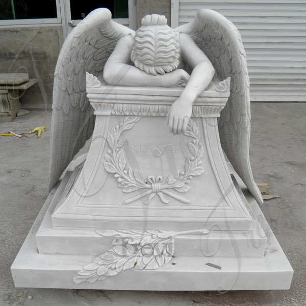 factory supply memorial weeping baby angel statues